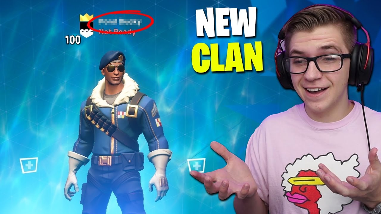 my NEW Fortnite Mobile clan (how to join)
