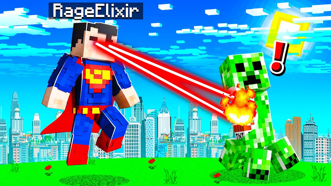 Playing as SUPERMAN in Minecraft!