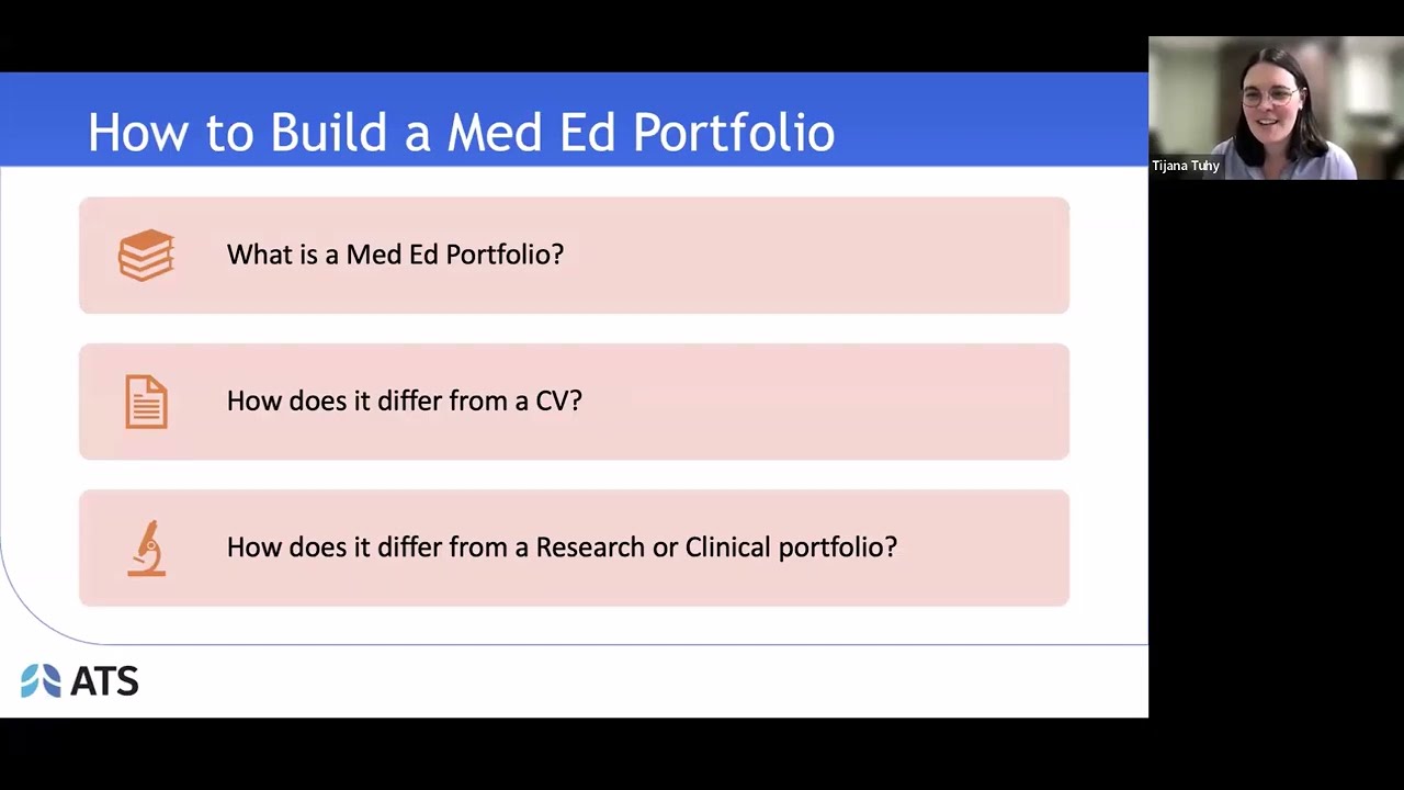 Building a Medical Education Portfolio