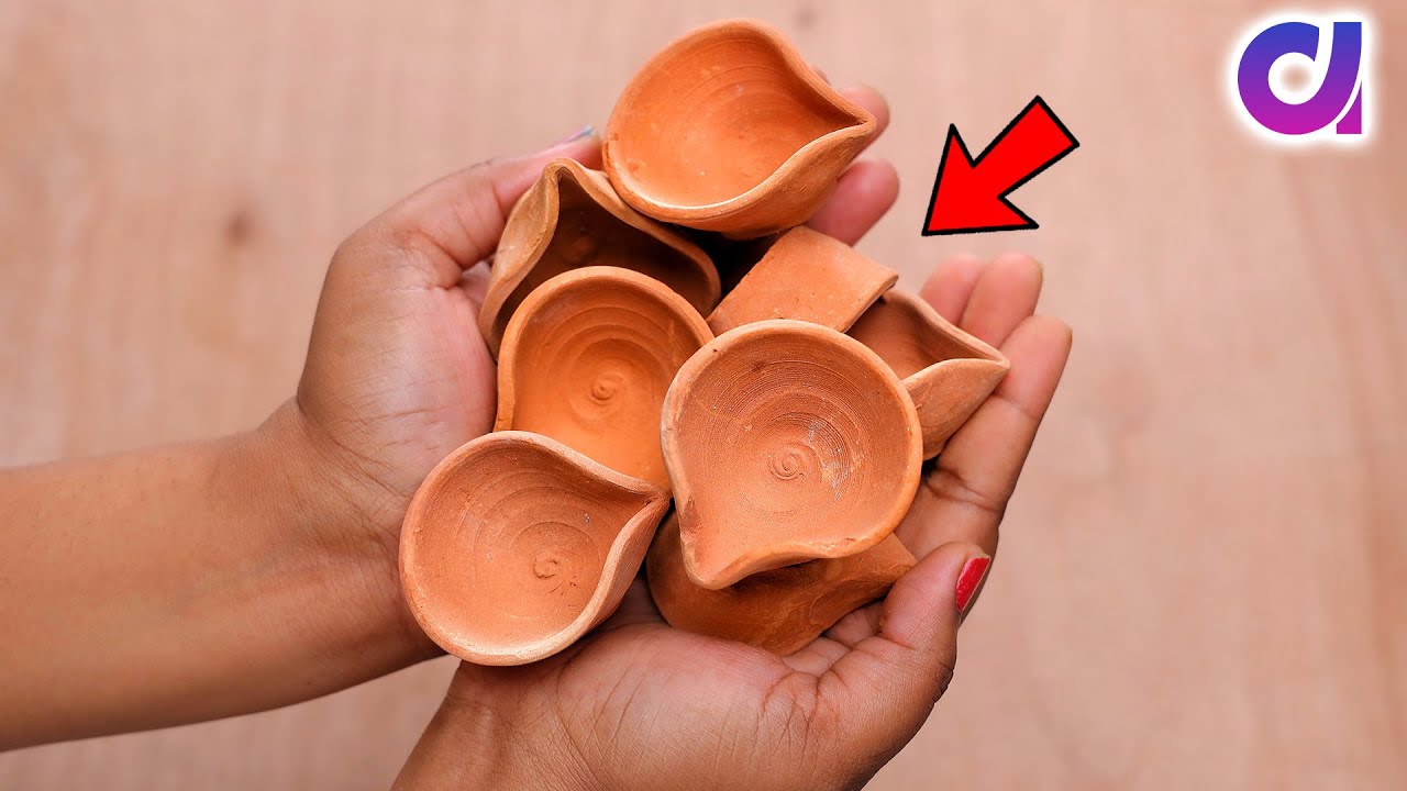 10 Easy Ways to Decorate plain Diya at Home | Diwali Decoration | @Artkala