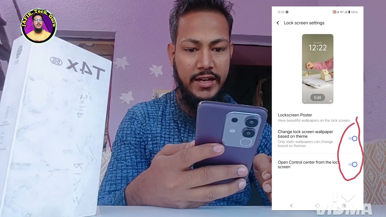 Screen Lock and Wallpaper Settings,on,Off करें//ViVoT4X में Screen and Wallpaper Settings कैसे करें 