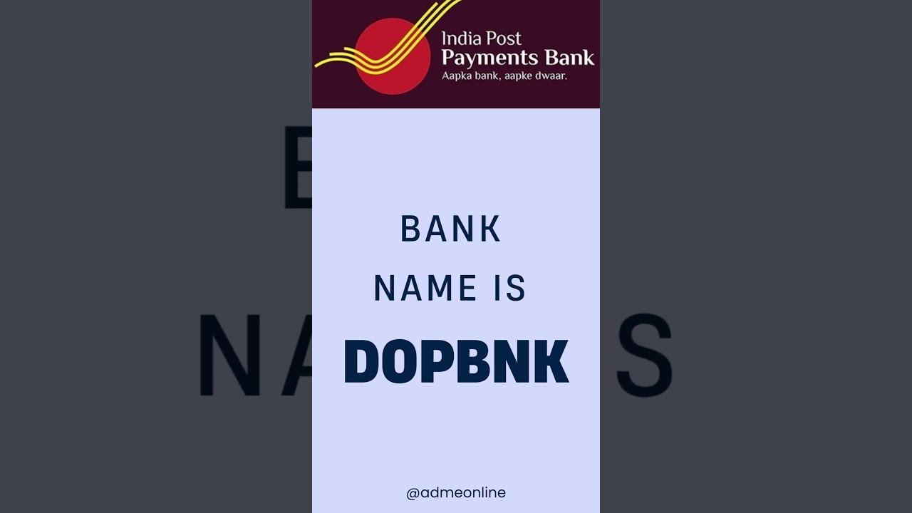 DOPBNK means Which Bank | DOPBNK Full form | 