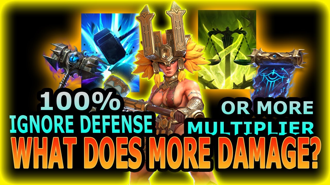 100% IGNORE DEFENSE (CATS GAZE) OR MORE MULTIPLIER FOR MORE DAMAGE ON TRUNDA? Raid: Shadow Legends