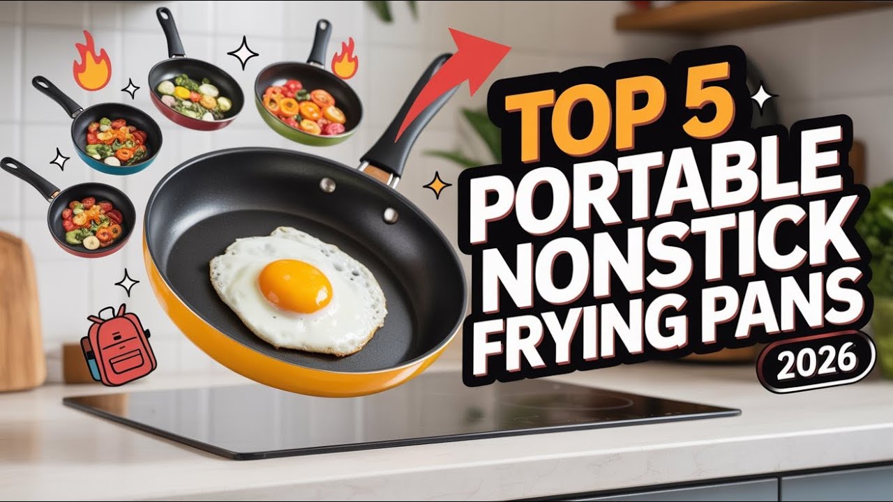 **Best Portable Nonstick Frying Pans of 2026 |  Honest Review & Top 5 Picks!🔥