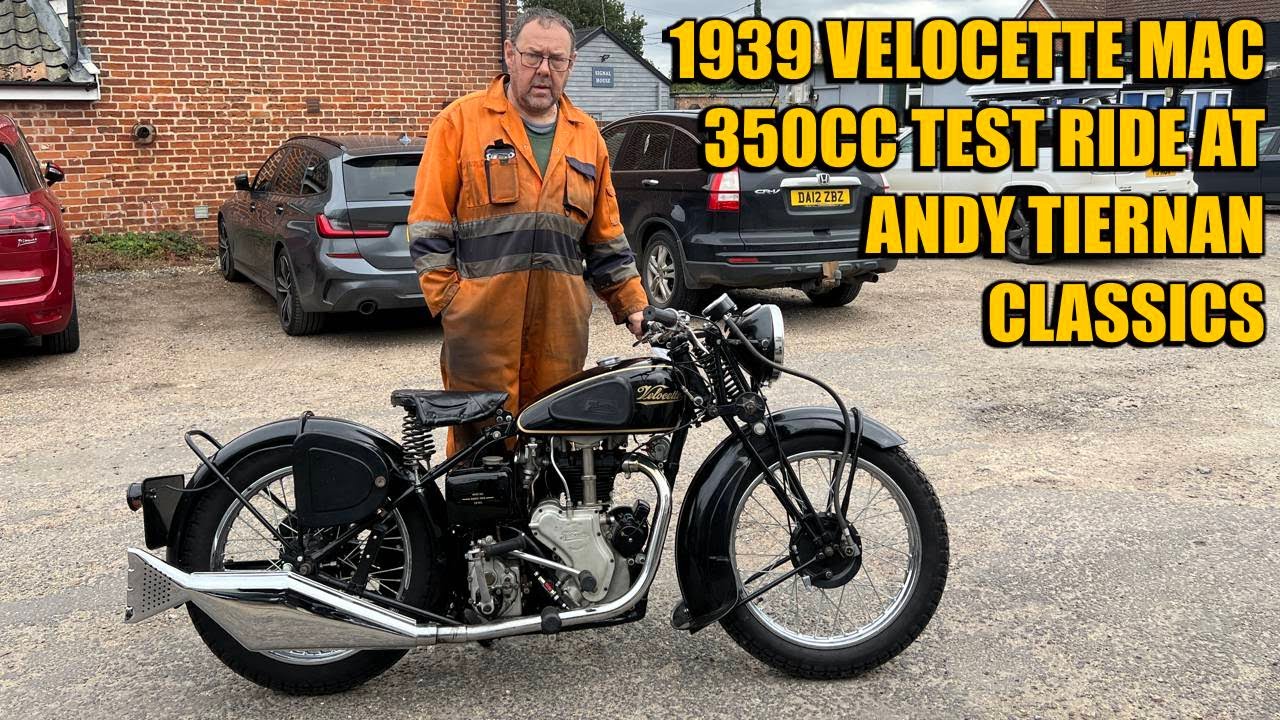 1939 Velocette MAC 350cc на гонке Andy Tiernan Classics #09368VEL