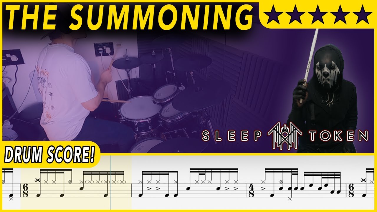 The Summoning - Sleep Token | DRUM SCORE Sheet Music | #343 DRUMSCRIBE