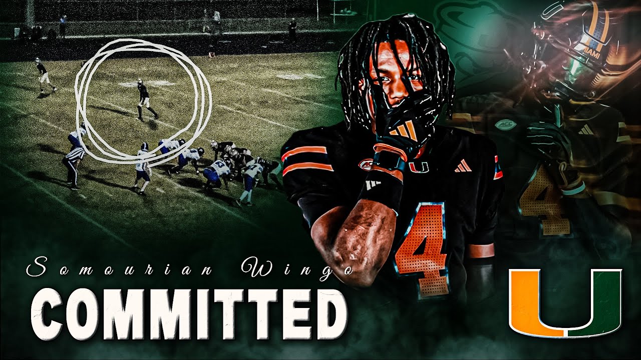 Miami Hurricanes land a BIG PLAY WR for 2026 | Somourian Wingo #WRE26