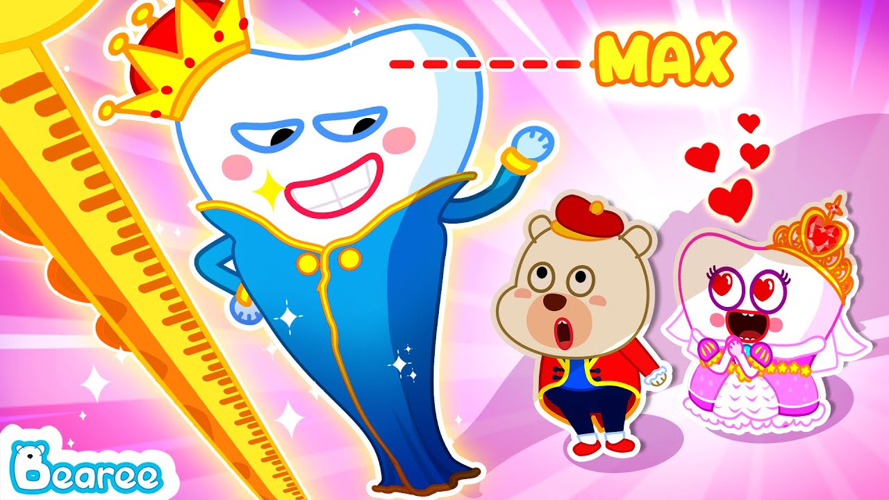 Long Legs vs Short Legs Tooth Prince Problems 😂 Brush Your Teeth! Good Habits | Bearee Bear Cartoon