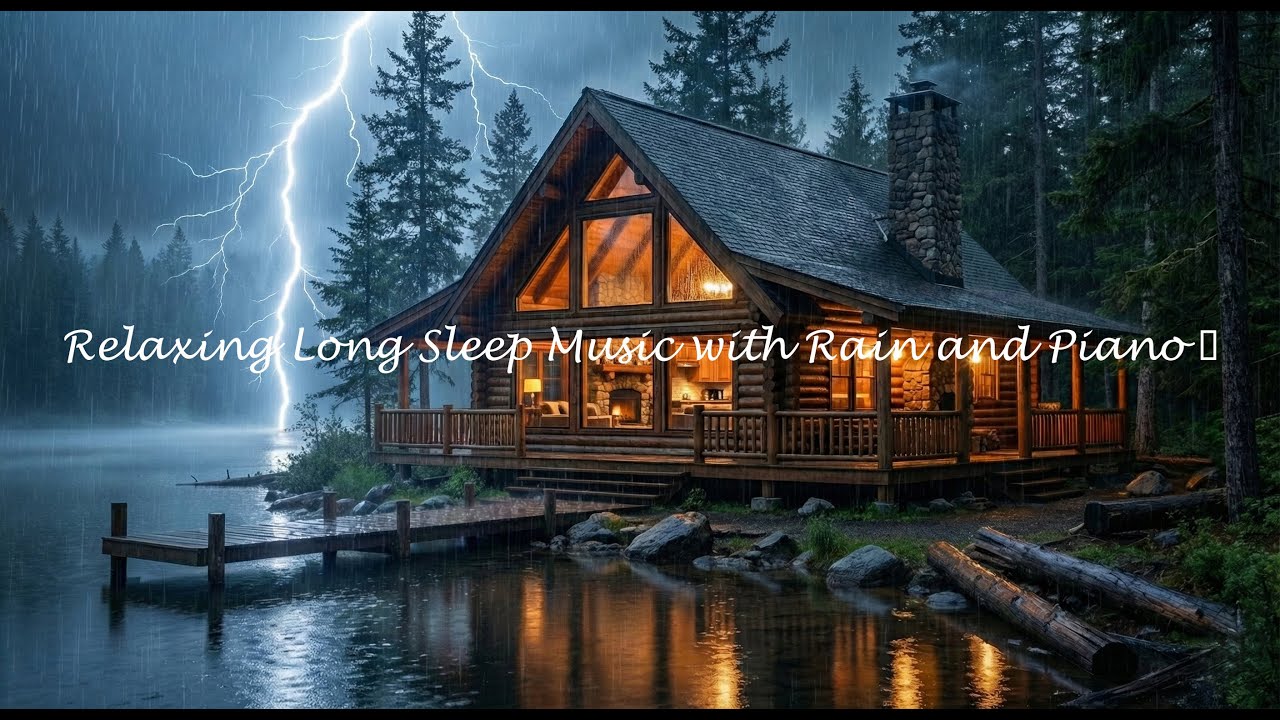 Peaceful Night Sleep with Rain Sounds and Relaxing Piano 😴 #nlh