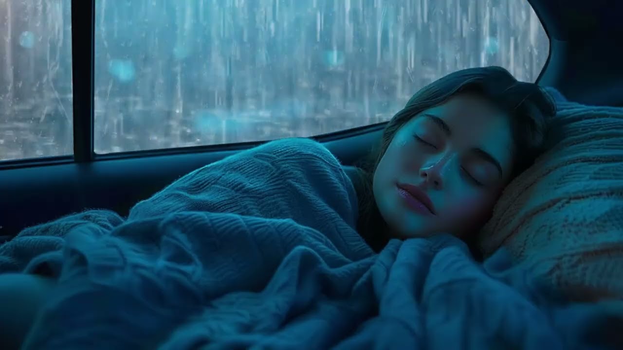 Heavy Rain on Car Roof with Thunderstorm | Rain Sounds for Deep Sleep, Relaxation & Study