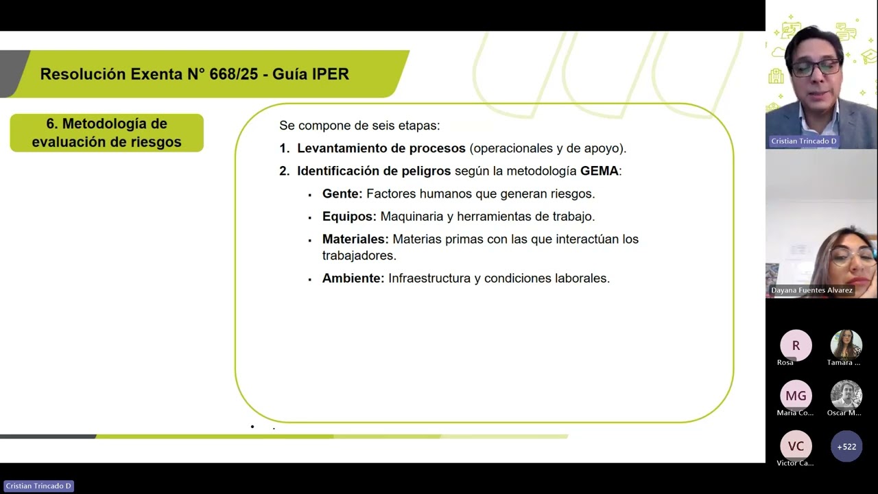 Webinar Guía para la Identificación y Evaluación de Riesgos en los Lugares de Trabajo