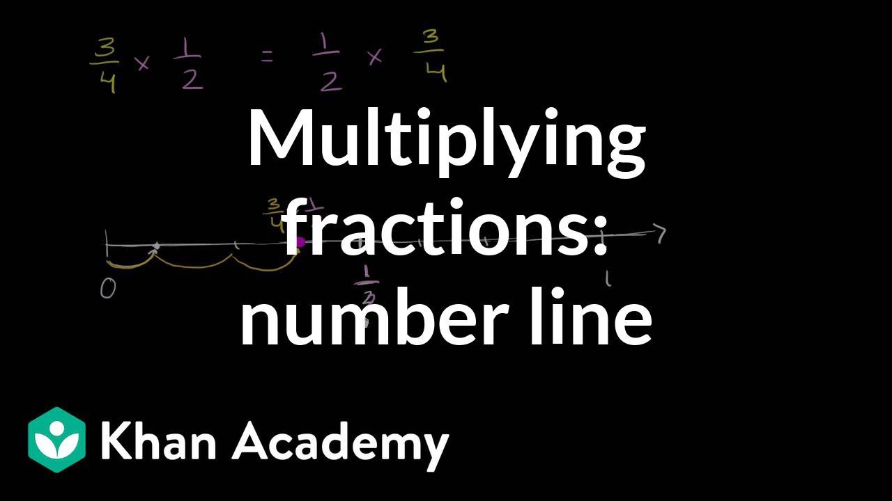 Multiplying two fractions: number line approach | Fractions | 5th grade | Khan Academy