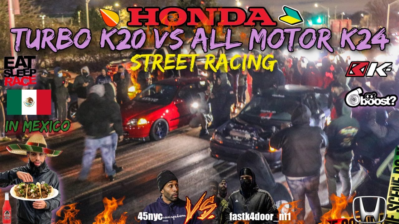 EK HATCH K20 TUBRO против ALL MOTOR AK 24 EG (COPS !🤯)