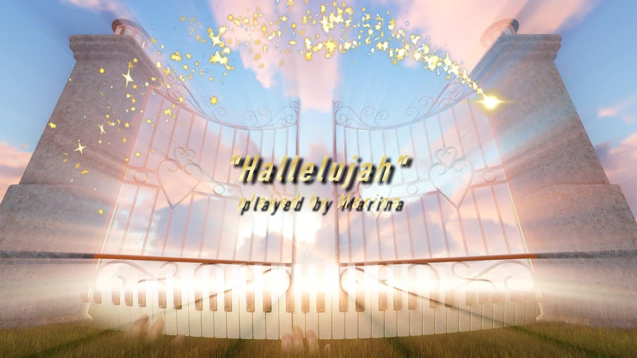 Hallelujah, 4K Music Video, played by Marina on her Keyboard in the Sounds Pan flute and Violin