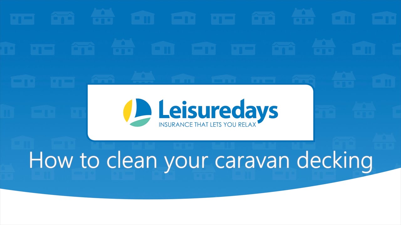 How to clean your caravan decking