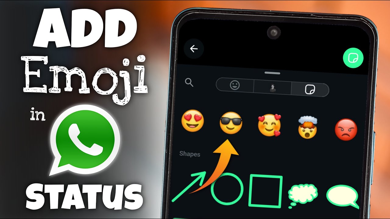 How to Add Emoji in WhatsApp Status