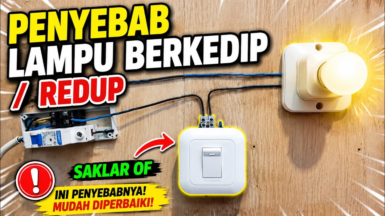 Penyebab Lampu Berkedip dan Nyala Redup Ketika Saklar Di Matikan