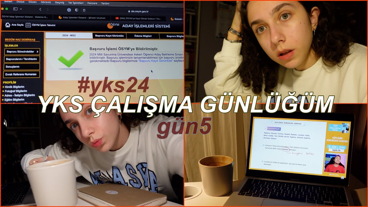 YKS ÇALIŞMA GÜNLÜĞÜM | MSÜ Başvurumu Beraber Yapalım! Sınav Haftası Bitti,Tyt Kimya