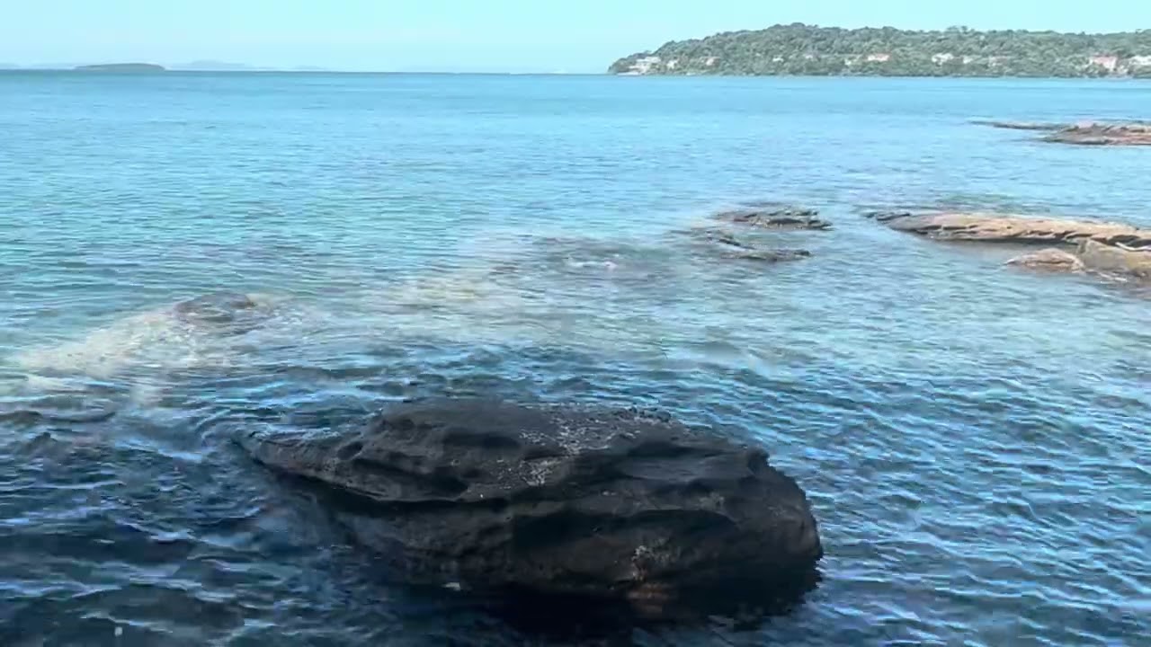 Ocean Sounds For Peaceful Night Sleep Relaxing Body And Mind. 