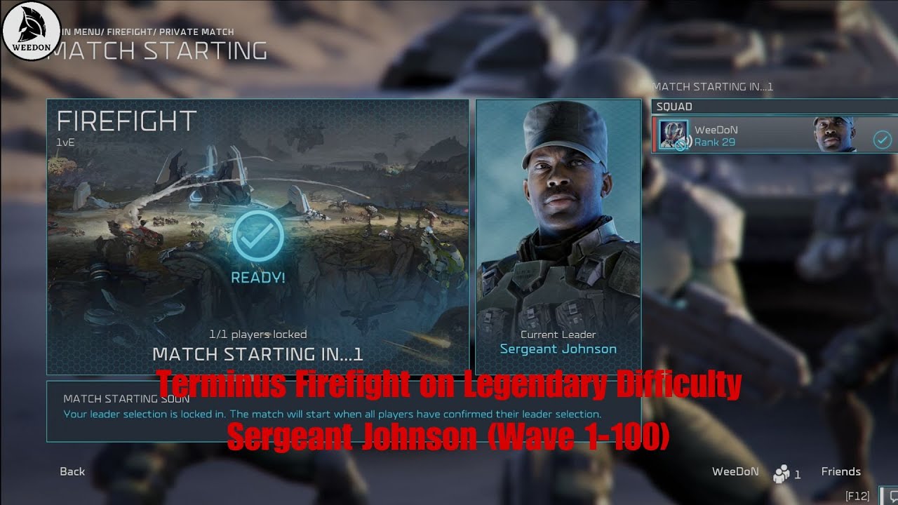 Halo Wars 2 - Terminus Firefight as Sergeant Johnson on Legendary Difficulty Wave 1-100