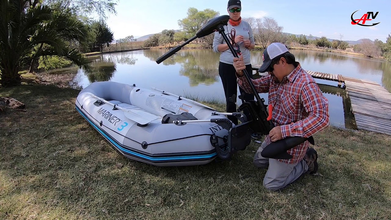SUPER OPCIÓN Lancha con Motor Troleador a super Precio! INTEX Mariner 3