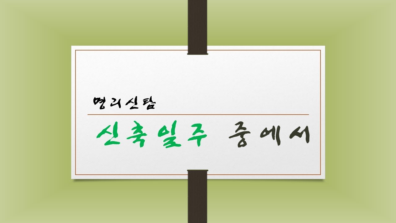 신축일주 중에서