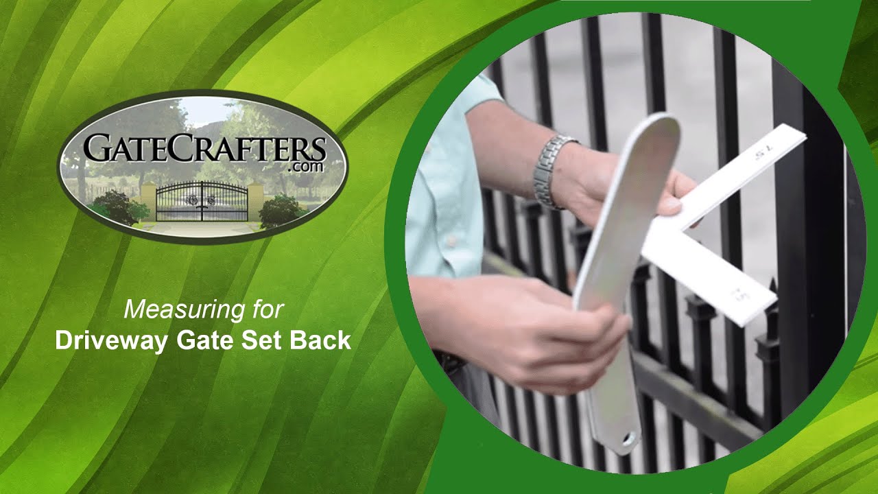 How To Find Correct Set Back for Estate Swing Driveway Gate Opener