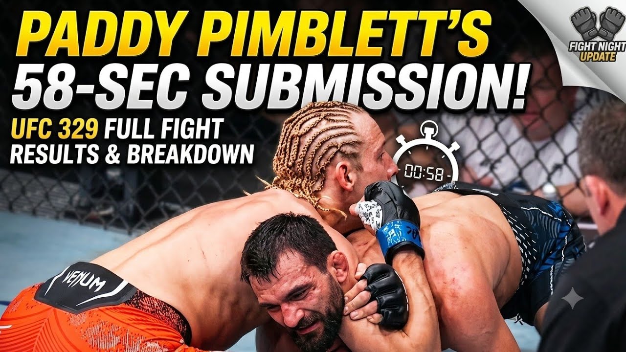 Paddy Pimblett vs Benoit Saint-Denis Full Fight Highlights & Result | UFC 329