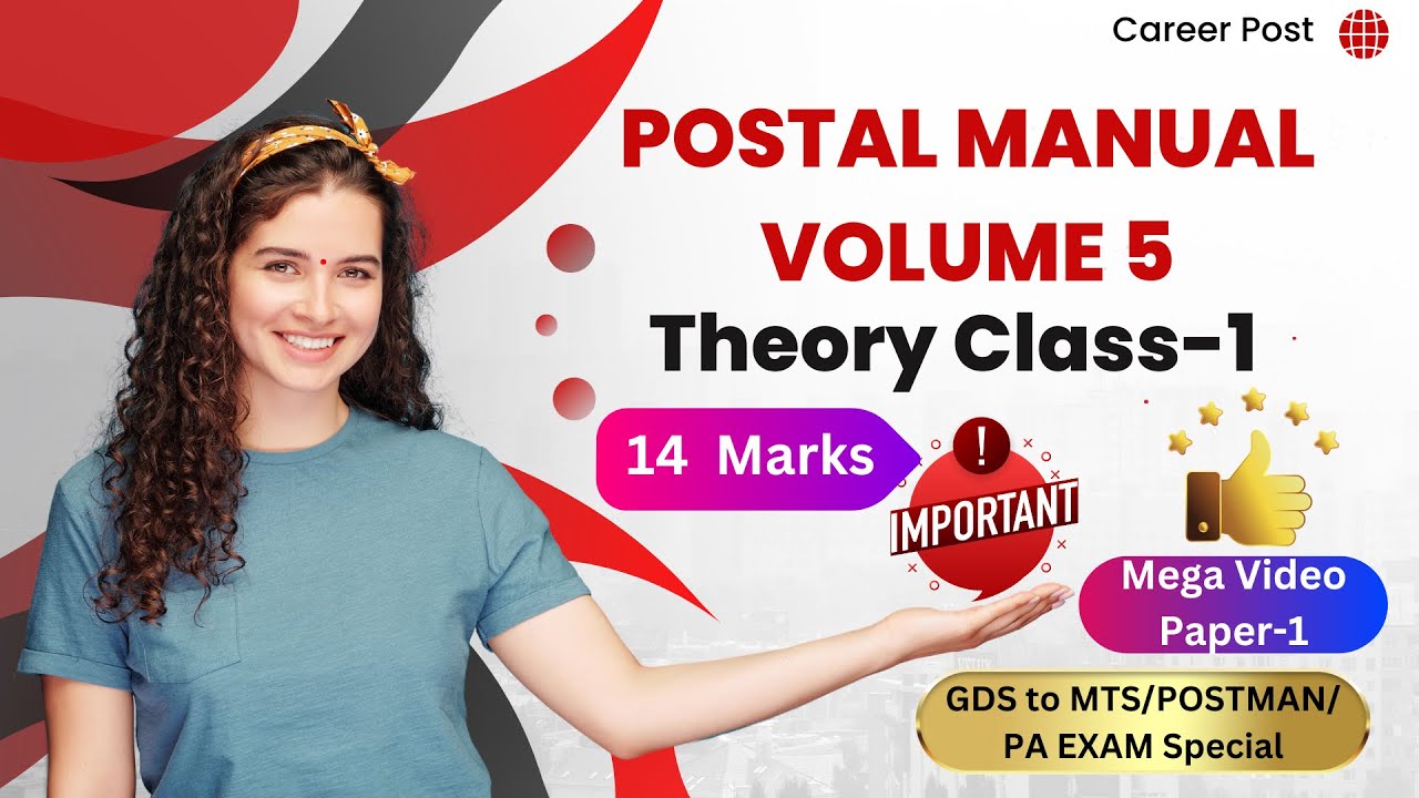 VOLUME 5 POST OFFICE THEORY IN TELUGU CLASS 1: POSTAL MANUAL VOLUME 5 DEFINITIONS:GDS TO MTS/POSTMAN