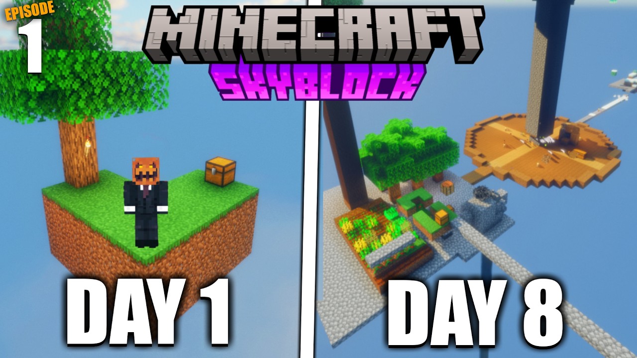 I Started Minecraft SKYBLOCK AGAIN!!!