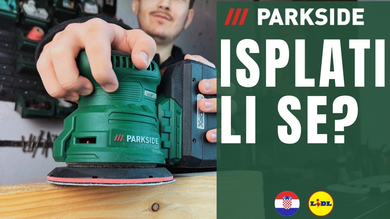 20 V EKSCENTRIČNA BRUSILICA  Parkside PAEXSG 20-Li B1 HRVATSKA HRVATSKI LIDL