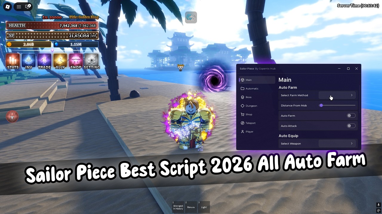 Sailor Piece | Script AutoFarm Auto Boss
