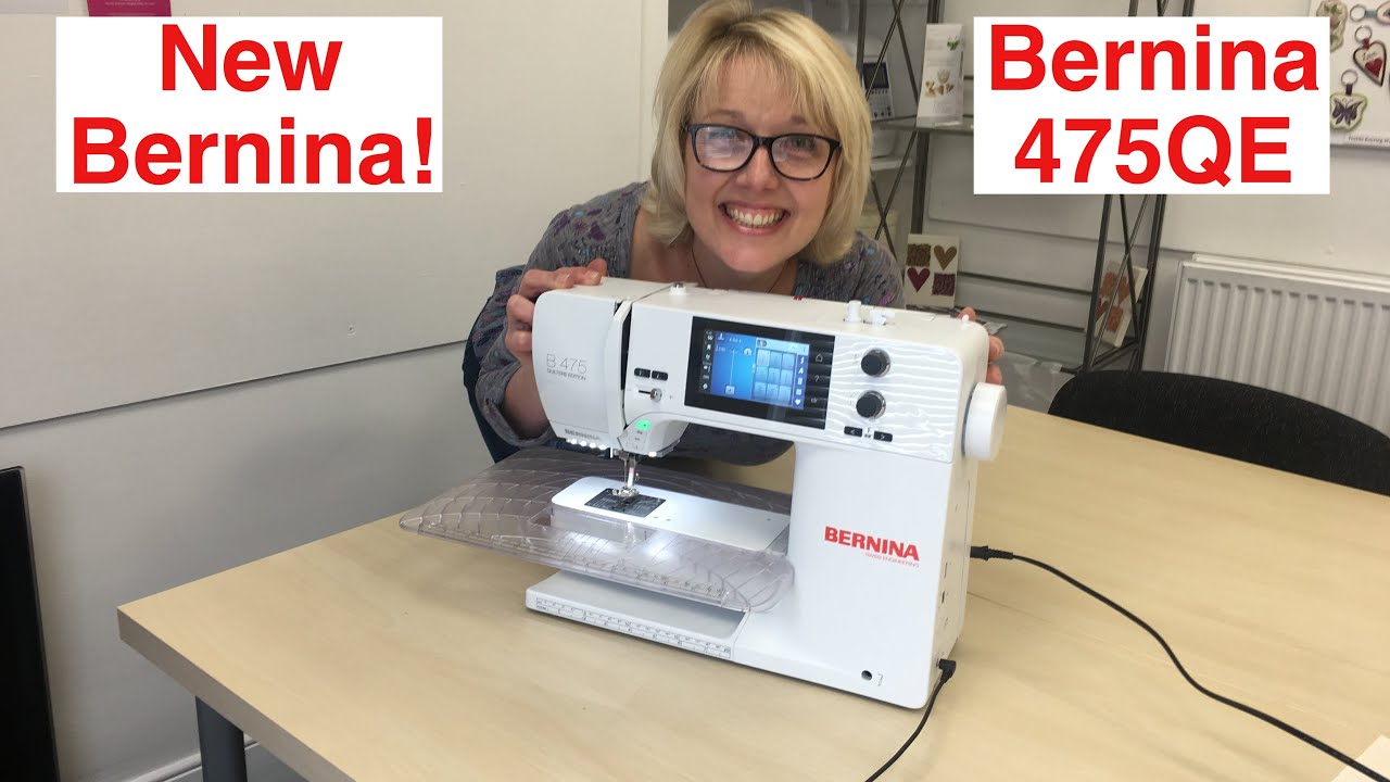 The New Bernina 475QE - Free Machine Embroidery With Claire Muir