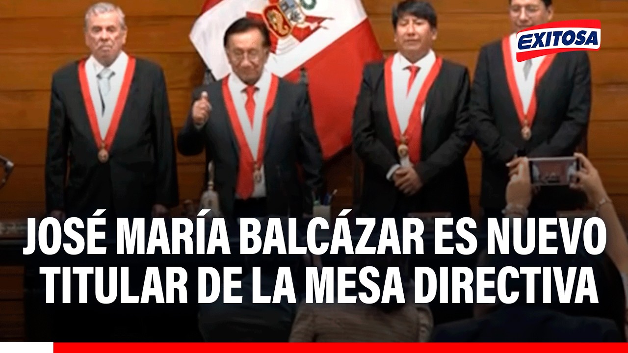 🔴🔵 José María Balcázar juró como presidente de la Mesa Directiva del Congreso
