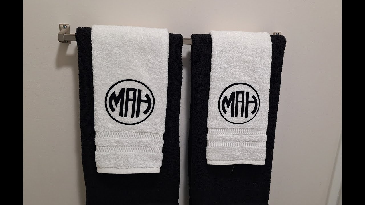Using Strip Flock HTV on Hand Towels