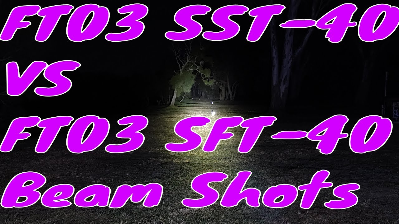 Astrolux FT03 SST-40 VS FT03 SFT-40 Beam shots