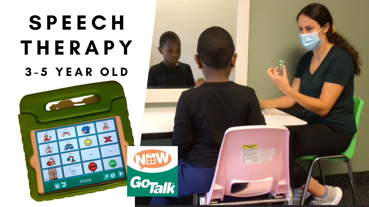 Speech Therapy for 4 Year Old In Home with Go Talk Now App