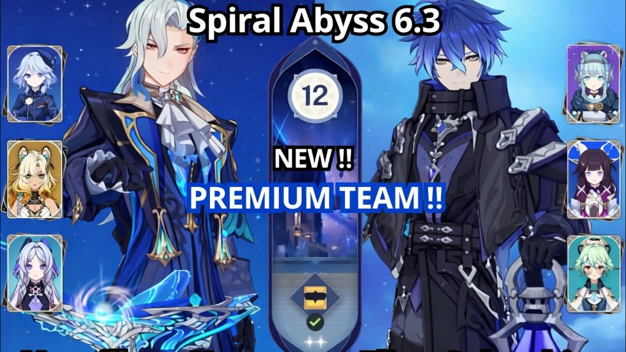 (New) C0 Neuvillette and C0 Flins destroy new abyss floor 12 🔥 | Genshin Impact new abyss Luna IV
