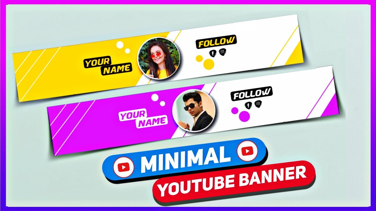 🔥How to Make Minimal YouTube Banner in Picsart | How to Make YouTube Channel Banner on Android ✨