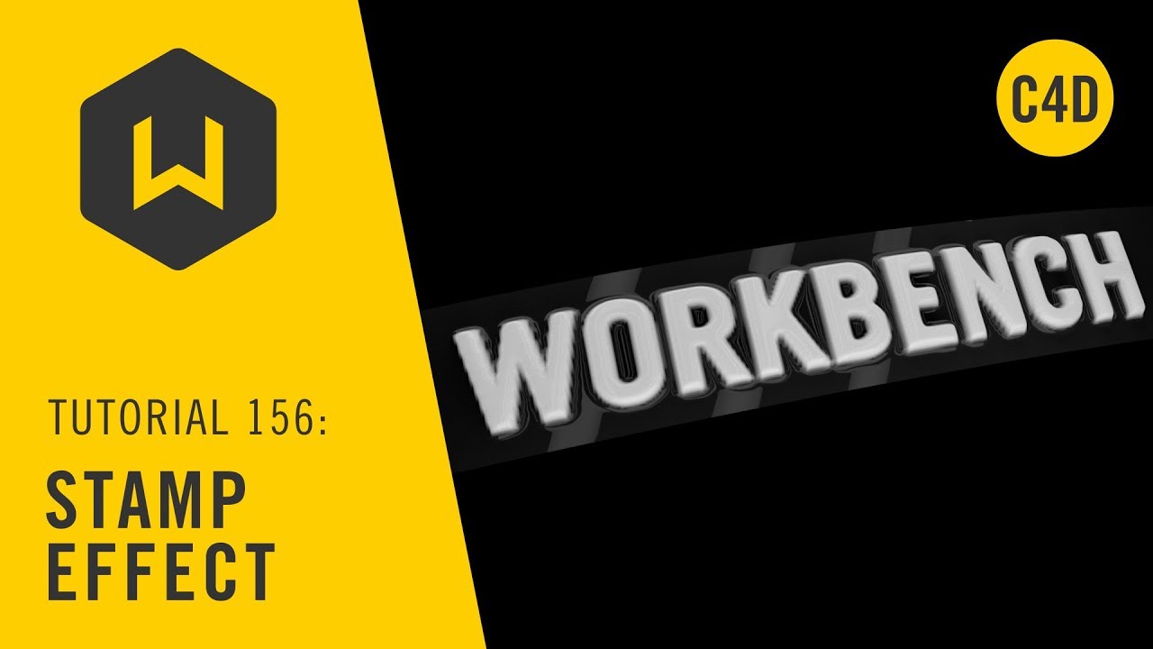 Using the collision deformer to make stamp effect in C4D - Tutorial 156: Stamp Effect