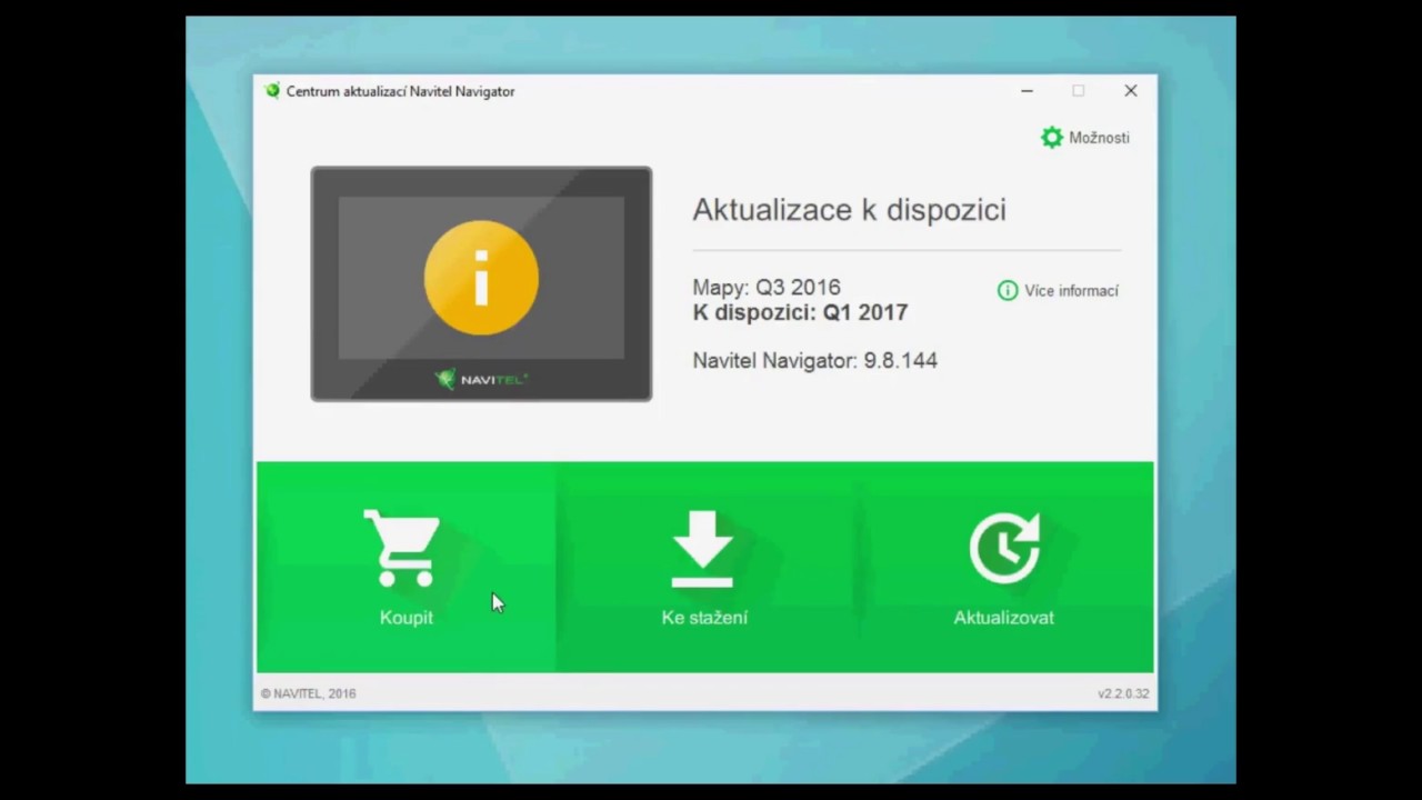 Centrum aktualizací Navitel Navigator - návod