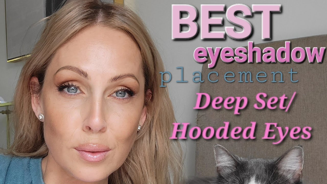 BEST eyeshadow placement for Deep Set Eyes/Hooded Eyes #over40 #over50