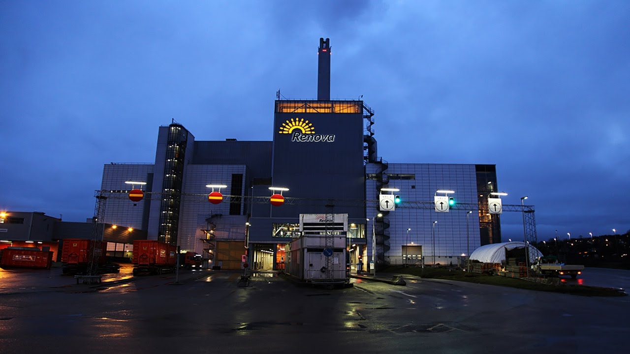 Visit Renova's waste-to-energy facility plant in Sävenäs
