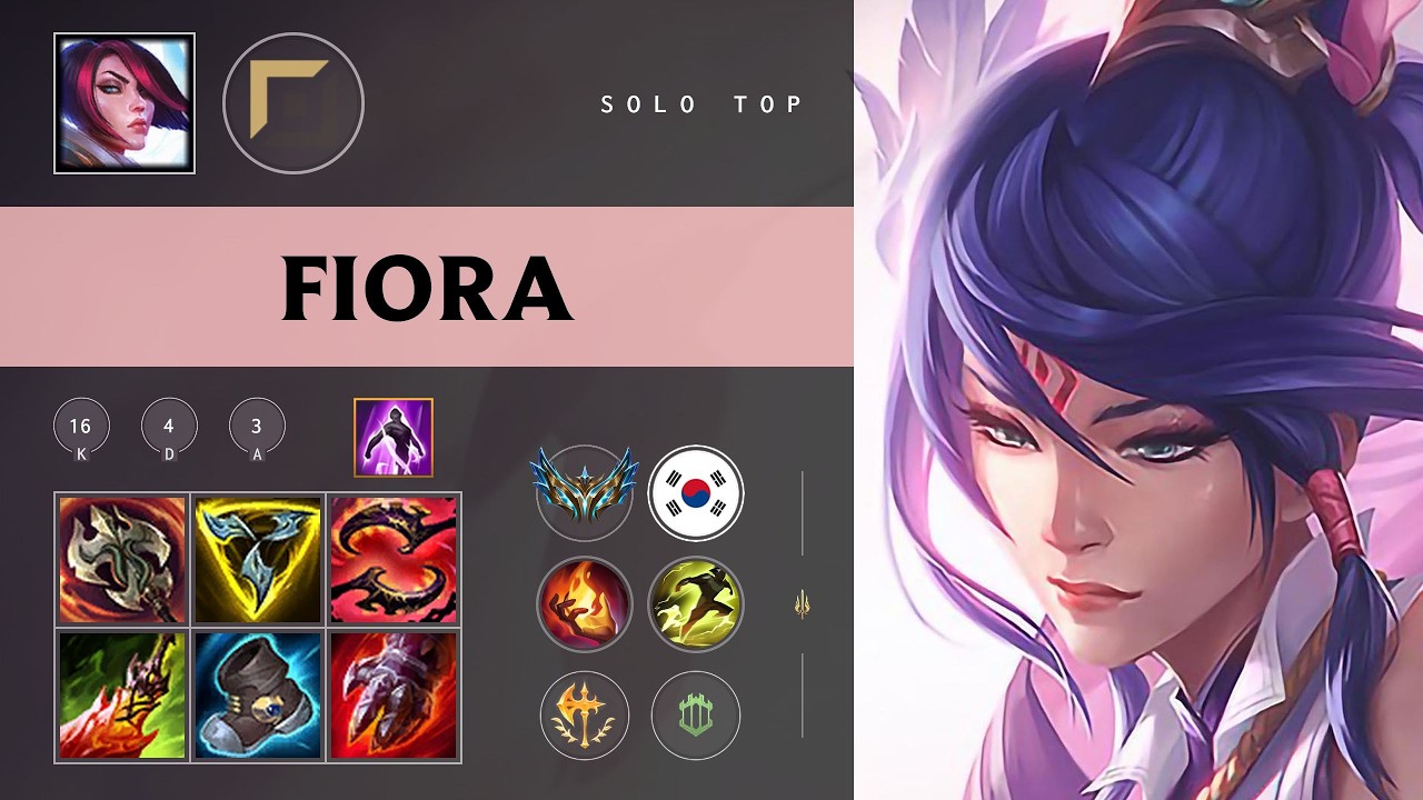 Fiora Top vs Garen - KR Challenger Patch 26.10
