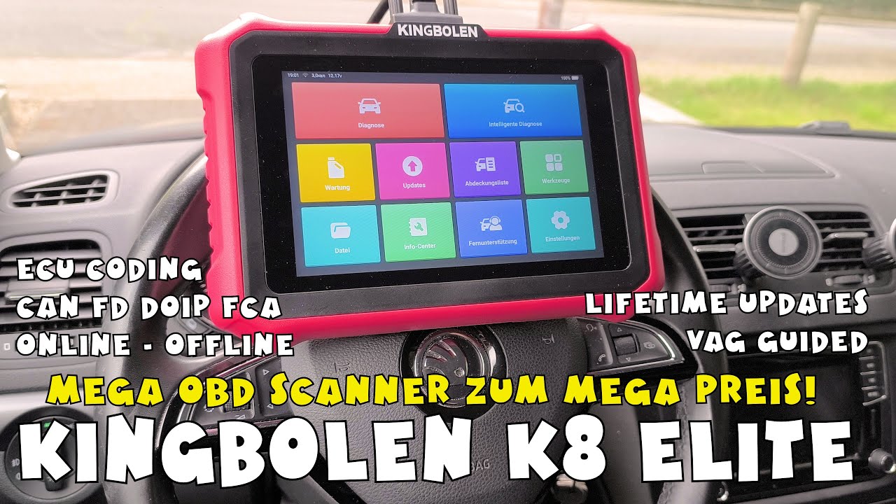 Free Lifetime Updates: KINGBOLEN K8 Elite Obd2 Diagnosegerät - ECU Codierung