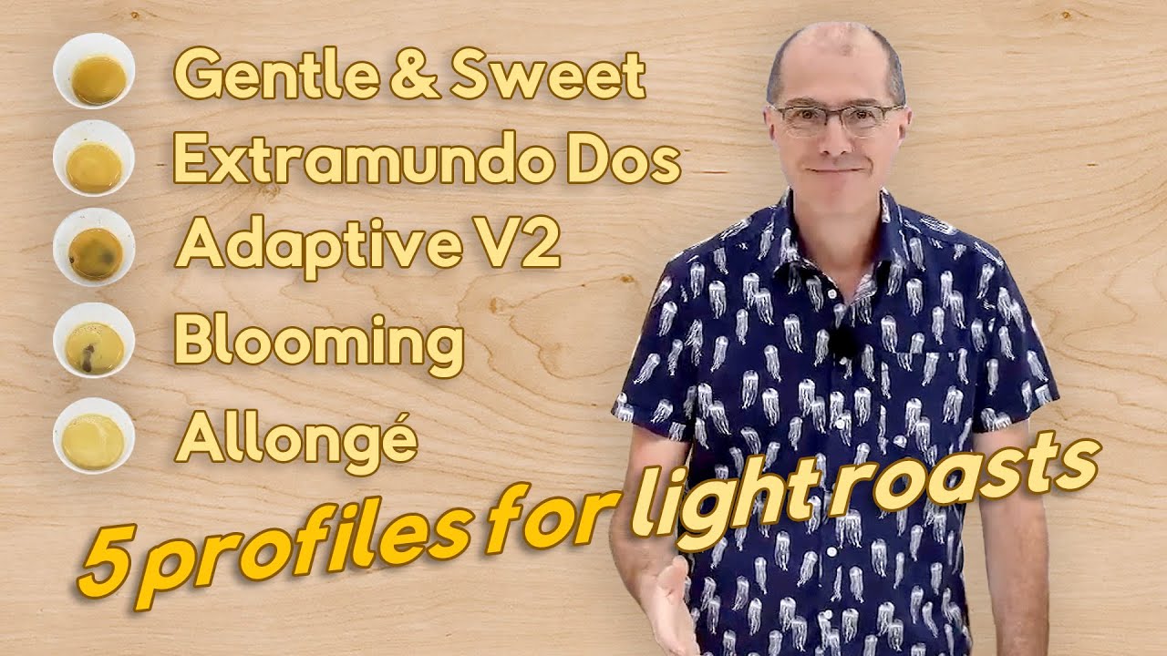 5 espresso profiles for light roasted beans