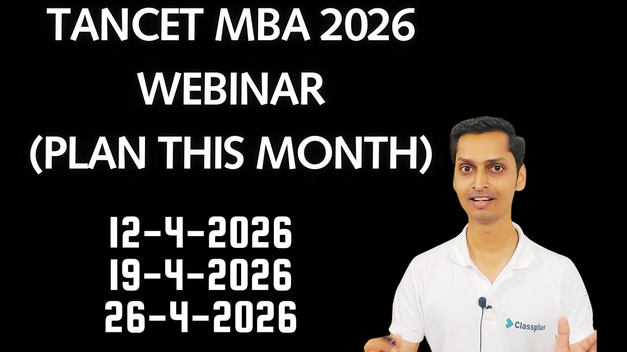 TANCET 2026 | 1-Month study plan