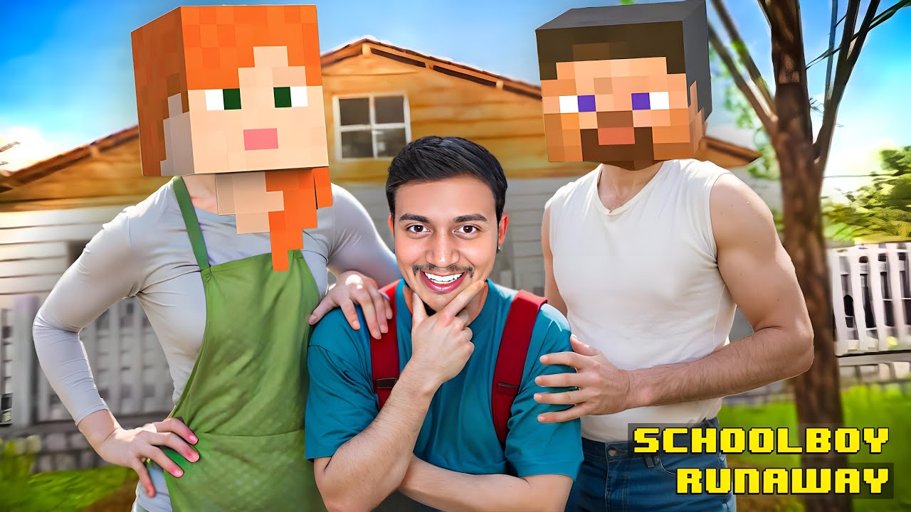 Schoolboy Runaway but it's Minecraft