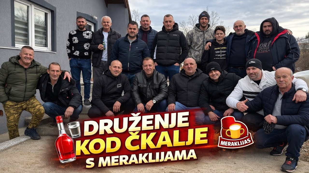Domaćinski merak kod Čkalje: Uz Meraklije, pečenje i pjesmu na suho Meraklije razveselile prisutne👏