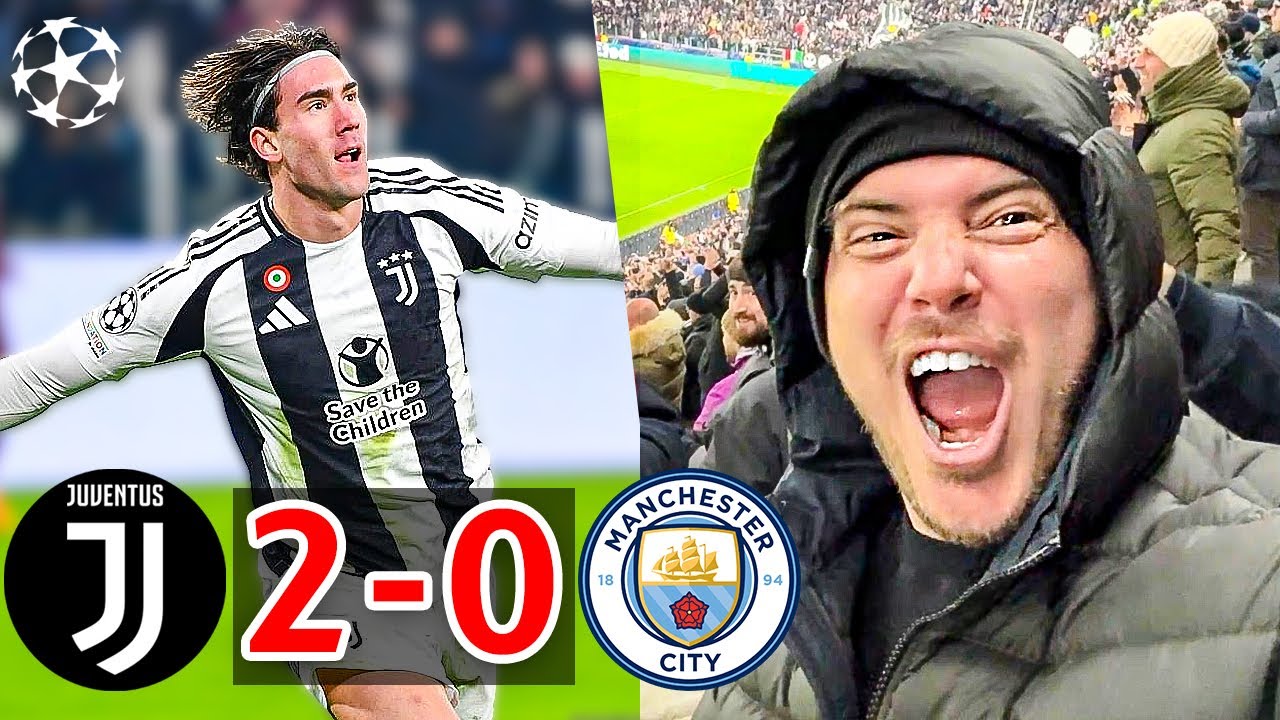 VI HO FATTO VINCERE!! 🍀🍀 JUVENTUS vs MANCHESTER CITY 2-0 - REAZIONE dallo STADIO!! Champions League